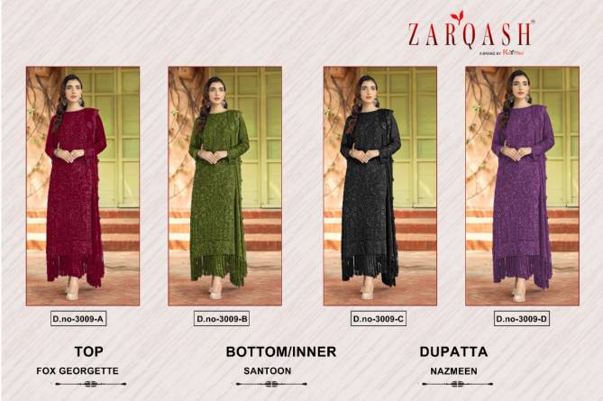 Z 3009 By Zarqash Pakistani Salwar Suit Catalog